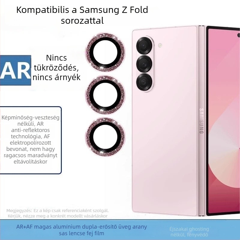 Samsung Galaxy Z Fold7 objektívvédőfilm – HD edzett üveg, kamerafedél