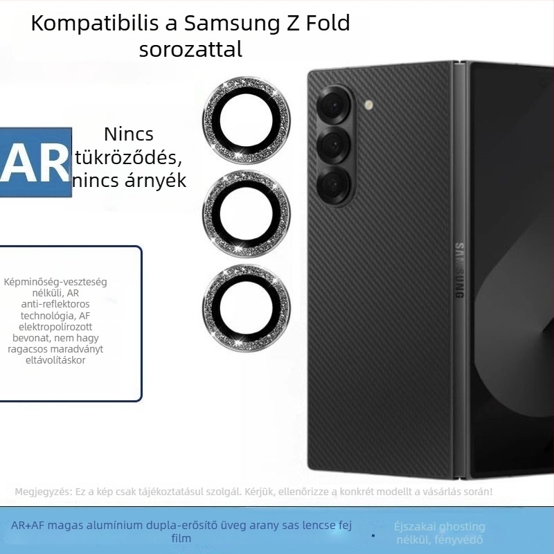 Samsung Galaxy Z Fold7 objektívvédőfilm – HD edzett üveg, kamerafedél