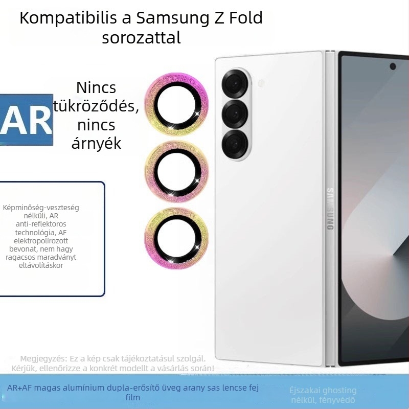 Samsung Galaxy Z Fold7 objektívvédőfilm – HD edzett üveg, kamerafedél