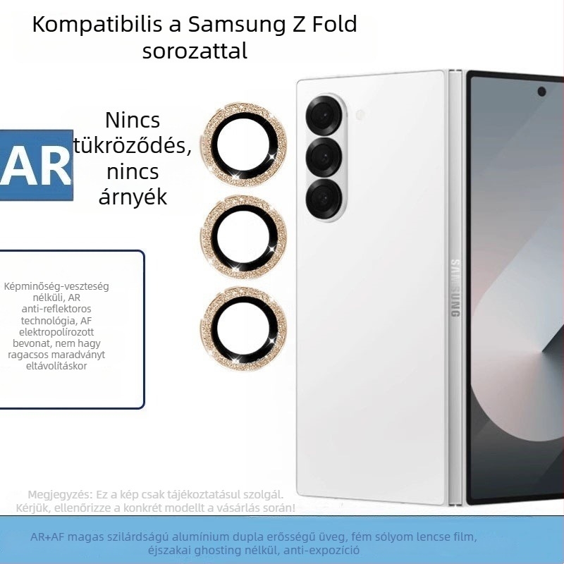 Samsung Galaxy Z Fold7 objektívvédőfilm – HD edzett üveg, kamerafedél