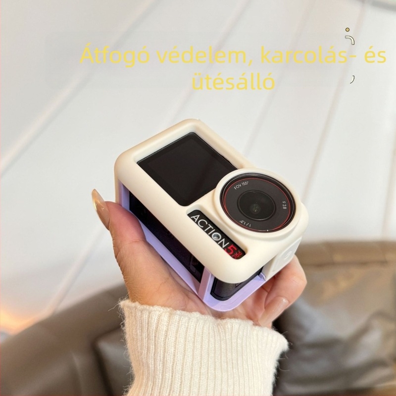 Feishuo szilikon védőtok Action5Pro-hoz – szilikon anyag, kompatibilis Action5Pro-hoz, logónyomtatás támogatott