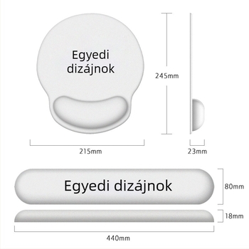 Szilikon csuklótámaszos egérpad számítógéphez és irodába, uniszex, egyedi tervezés