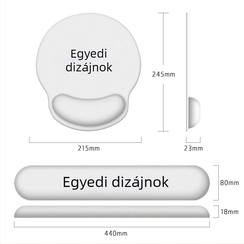 Szilikon csuklótámaszos egérpad számítógéphez és irodába, uniszex, egyedi tervezés