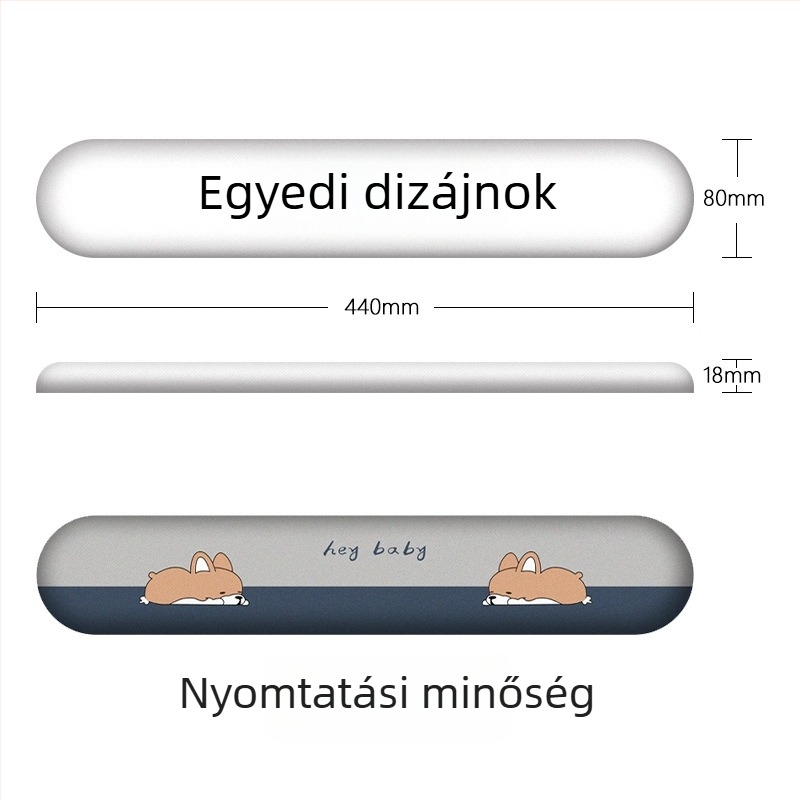 Szilikon csuklótámaszos egérpad számítógéphez és irodába, uniszex, egyedi tervezés