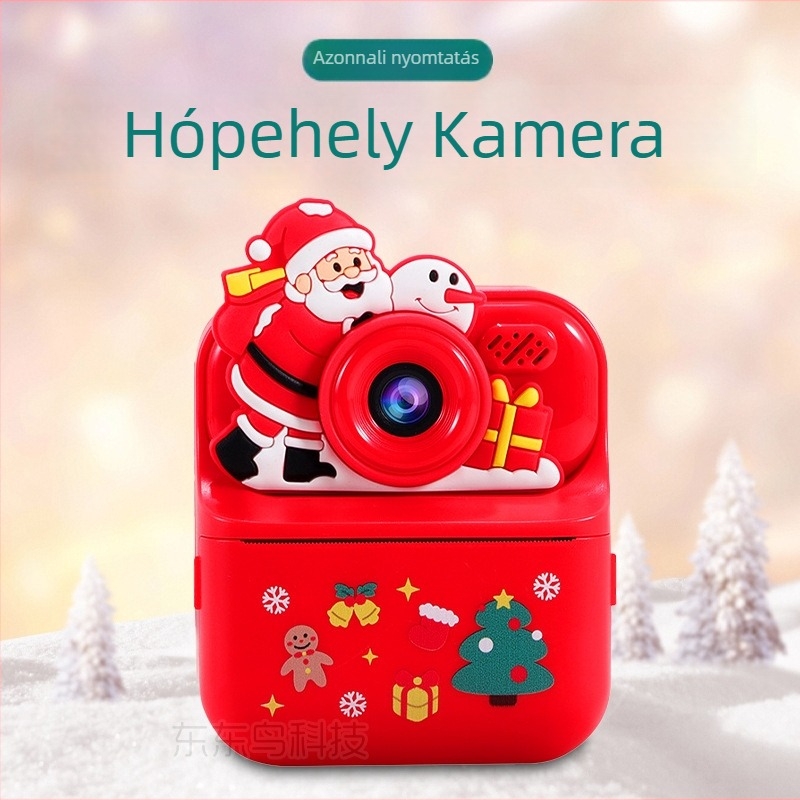 Y900 Gyerekeknek szánt azonnali nyomtató kamera, 1080P, TF-kártya, ABS+szilikon test, megjelenés 2025