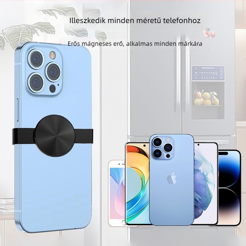 Mágneses hátklip, ragasztó nélküli, snap-on kialakítás, ötvözet anyag