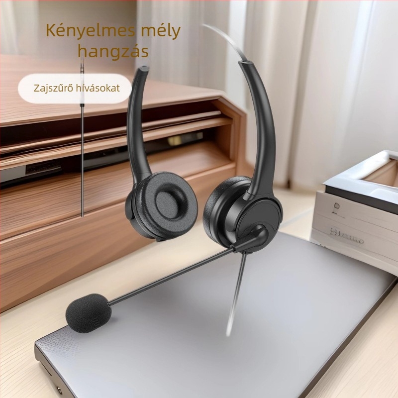 Iroda fejhallgató – Üzleti sorozat, zajcsökkentés, USB-kapcsolat, modell M13, 1,8 m kábel