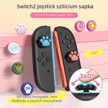 Switch 2 szilikon joystick sapkák, márka Good value, anyag: szilikon, gyártás: kompressziós vulkanizálás