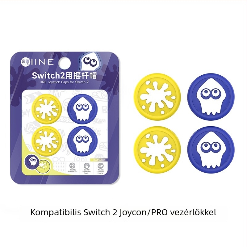 Switch 2 szilikon joystick sapkák, márka Good value, anyag: szilikon, gyártás: kompressziós vulkanizálás