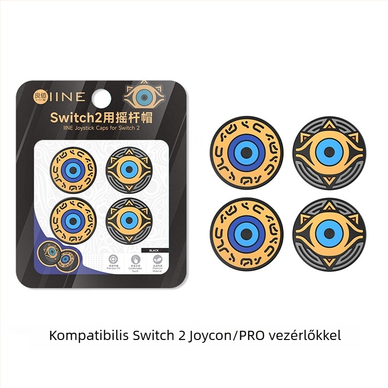 Switch 2 szilikon joystick sapkák, márka Good value, anyag: szilikon, gyártás: kompressziós vulkanizálás