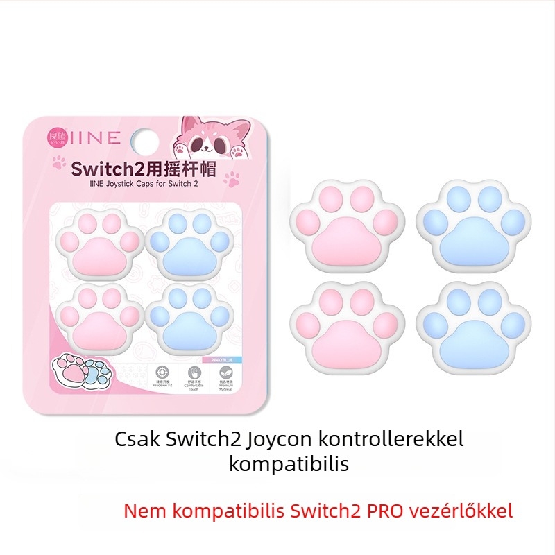 Switch 2 szilikon joystick sapkák, márka Good value, anyag: szilikon, gyártás: kompressziós vulkanizálás