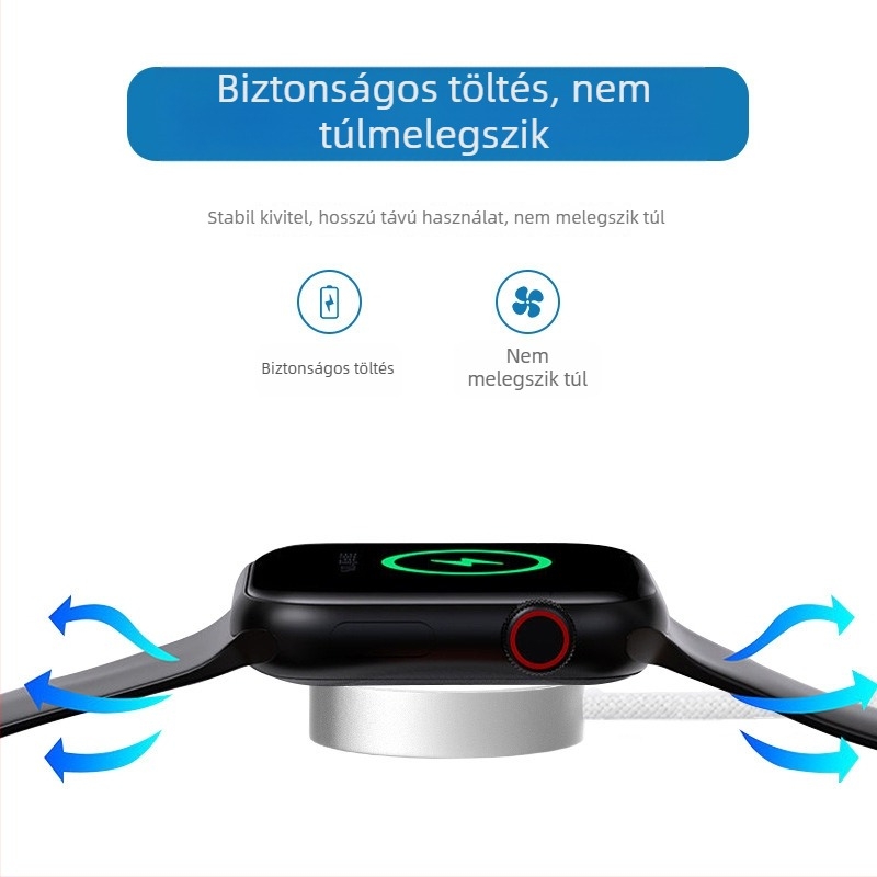 Apple Watch mágneses vezeték nélküli töltő - QC2.0, 600 mA, 5W