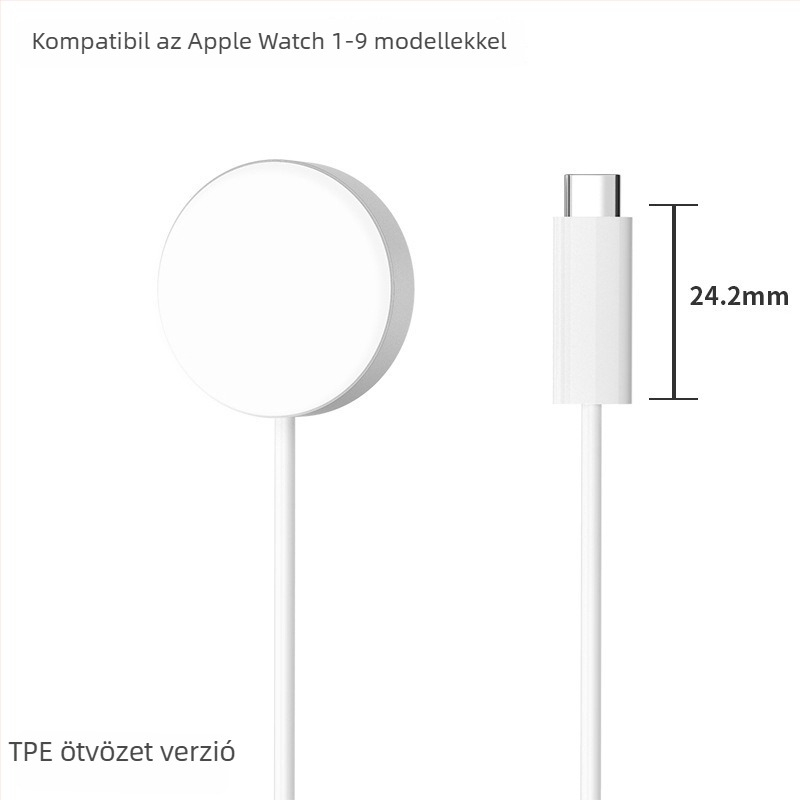 Apple Watch mágneses vezeték nélküli töltő - QC2.0, 600 mA, 5W