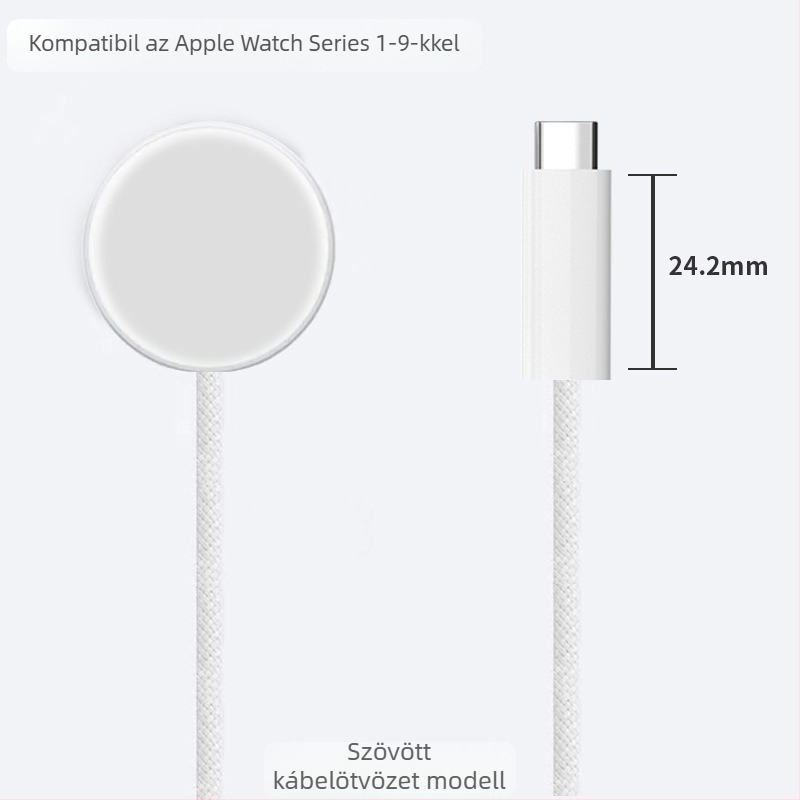 Apple Watch mágneses vezeték nélküli töltő - QC2.0, 600 mA, 5W