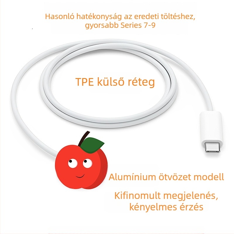 Apple Watch mágneses vezeték nélküli töltő - QC2.0, 600 mA, 5W