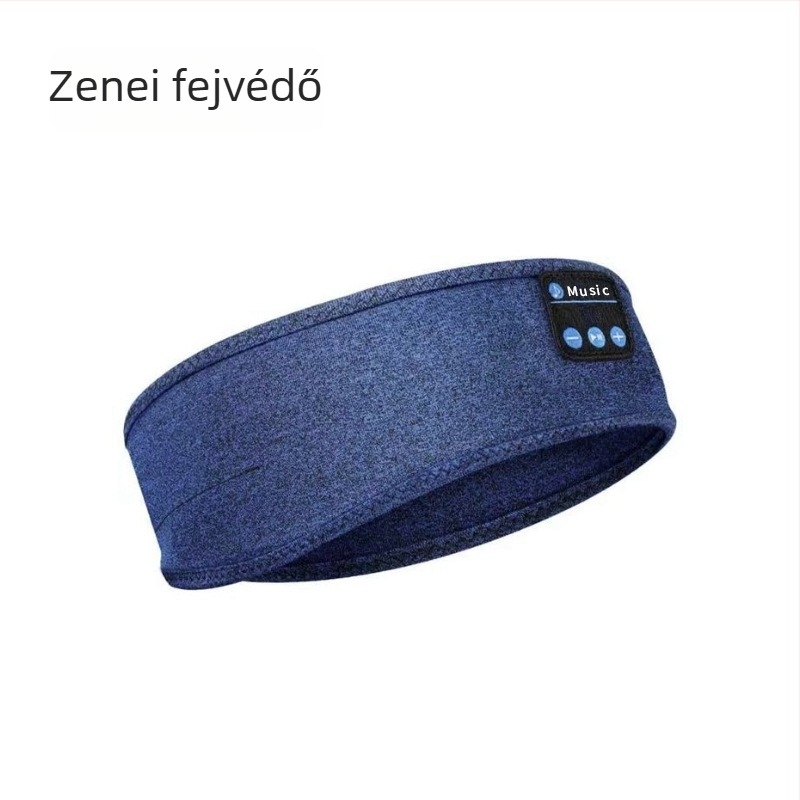 Bluetooth fejkendő alvó fejhallgató szemmaszkkal — vezeték nélküli sztereó, Bluetooth 5.4, 15 m hatótáv, 8+ óra akkumulátor, hívások és zene