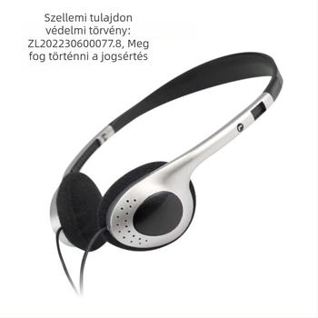 Vezetékes fejhallgató mikrofonnal, 3,5 mm-es csatlakozó, 1,2 m kábel, 30 mm hangszóró, frekvencia-tartomány 20 Hz-20 kHz
