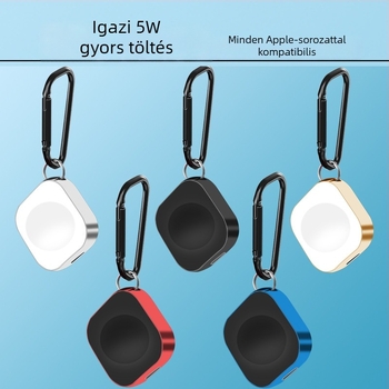 Apple Watch mágneses vezeték nélküli töltő, 5W gyors töltés, MFi tanúsítvány, hordozható