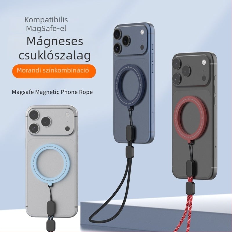 MagSafe csuklópánt dupla mágneses rögzítéssel, univerzális modell, fémszerkezet, testreszabási lehetőség