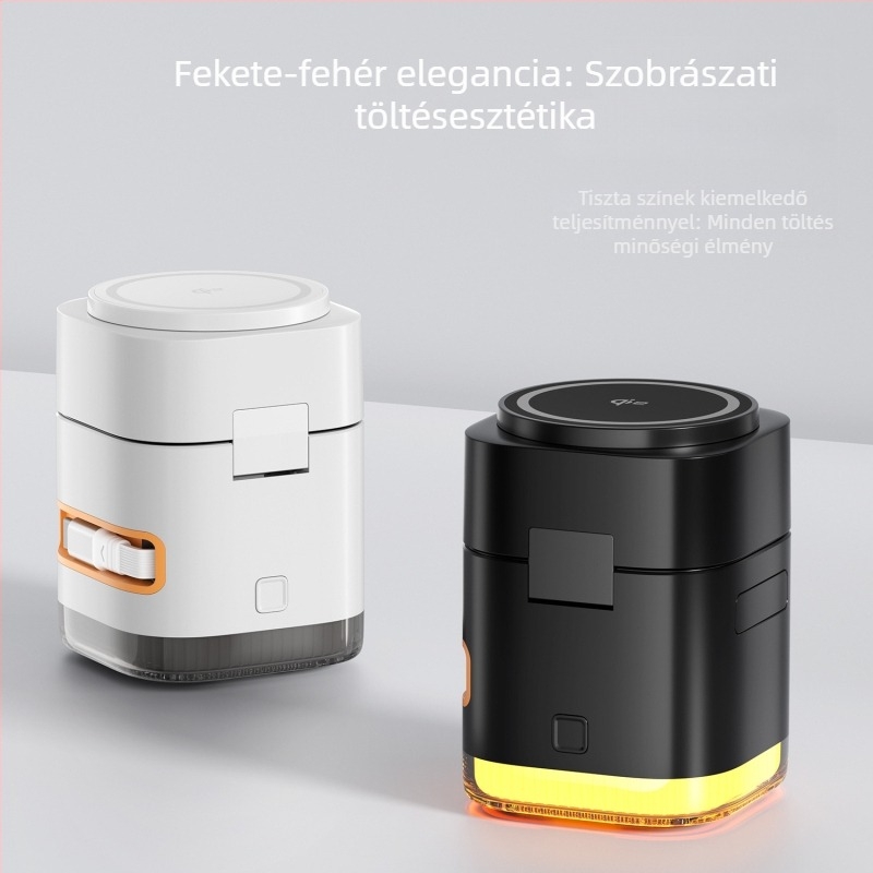 Qi2 mágneses vezető nélküli töltő 65W, 3 az 1-ben, infravörös érzékelővel és forgó fejjel Apple laptopokhoz
