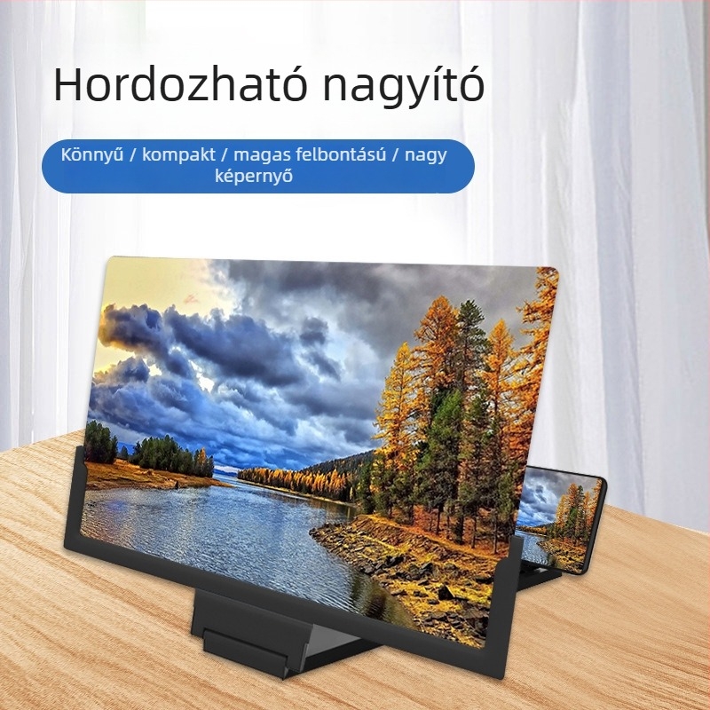 Telefon képernyő nagyító állvány – műanyag, hazai márka, IP-stílus