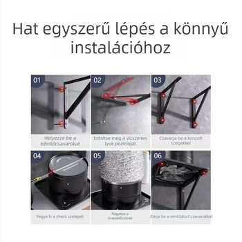 Konyhai szellőztető ventilátor AUX-APK20, függő szerelés, 220V, 85W, mechanikus kapcsolás