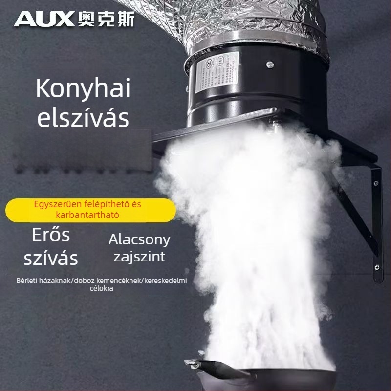 Konyhai szellőztető ventilátor AUX-APK20, függő szerelés, 220V, 85W, mechanikus kapcsolás