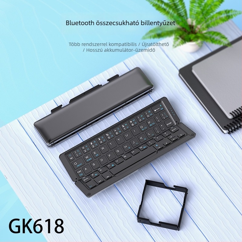 Geyes GK618 Bluetooth összecsukható billentyűzet alumíniumötvözetből