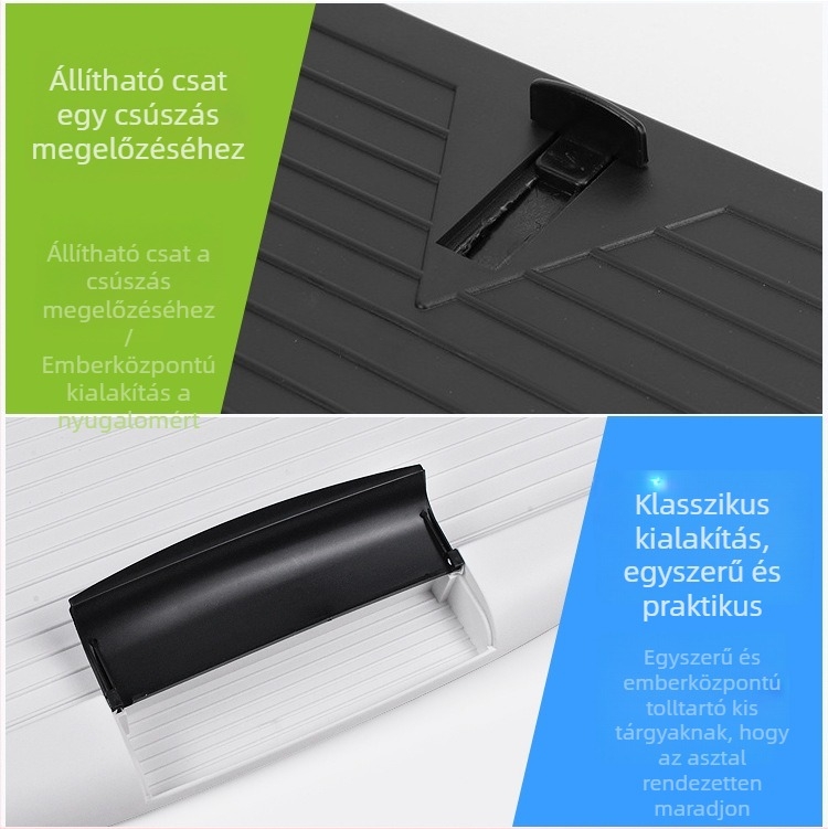 Íróasztali billentyűzet-tartó, polo mud, modell Keyboard tray cz, PP anyagú, fiókhoz