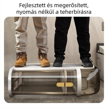 Fürdőszobai tároló szekrény, modell 7222, polipropilén anyagból, keskeny rekesz kialakítás