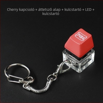 Kulcstartó - Elektronikusan fénylő fa hal, PVC kiegészítő (Rajzfilm stílus)