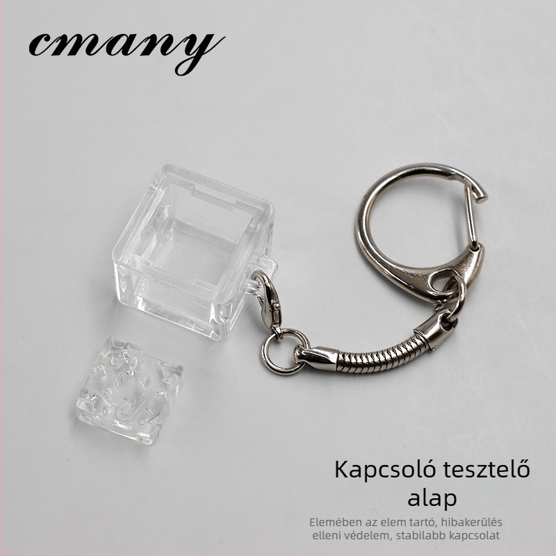 Kulcstartó - Elektronikusan fénylő fa hal, PVC kiegészítő (Rajzfilm stílus)