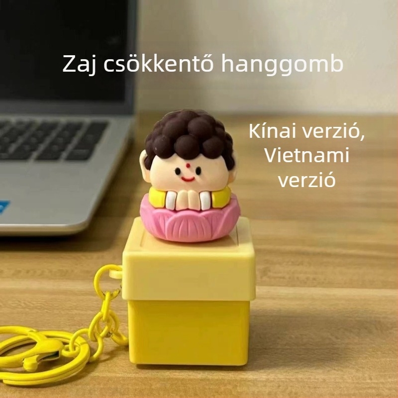 Gumis kulcstartó modern művészet-stílusban, ajándék barátoknak és kollégáknak