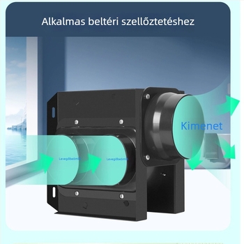 Megosztott csőventilátor, egy-kettő kivitel, fürdőszoba és konyha, HF18B, 220V, 40W, Energiahatékonyság II, Mechanikus vezérlés