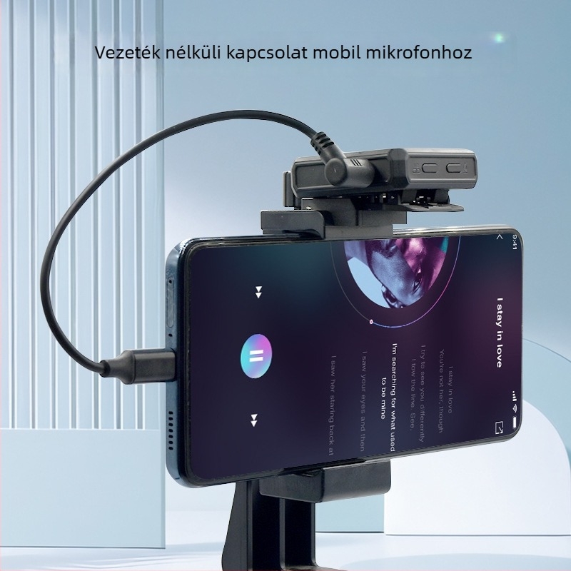 Mikrofonhoz való audiókábel, 3.5mm-es férfi a Type-C/8-pins csatlakozóhoz, aranyozott, rézmag, rézvezető