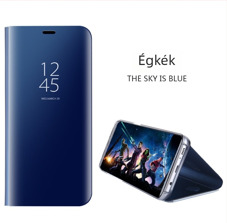 Huawei P30 Pro-hoz elektroplatált bőrtok tükrös felülettel