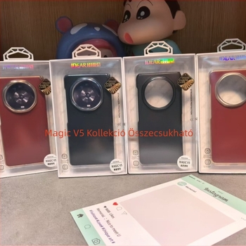 Masterpiece V5 átlátszó galvanizált összehajtható tok Huawei Magic V5-höz