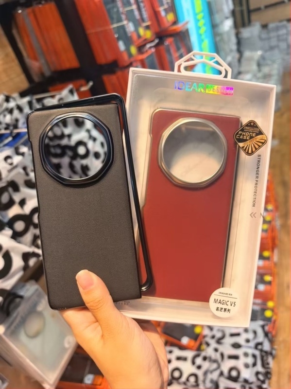 Masterpiece V5 átlátszó galvanizált összehajtható tok Huawei Magic V5-höz
