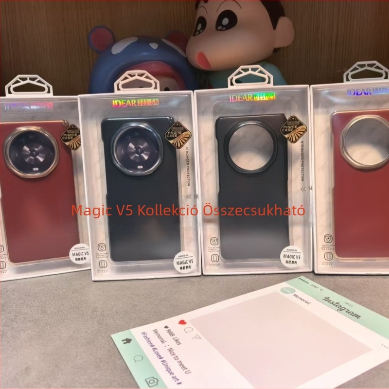 Masterpiece V5 átlátszó galvanizált összehajtható tok Huawei Magic V5-höz