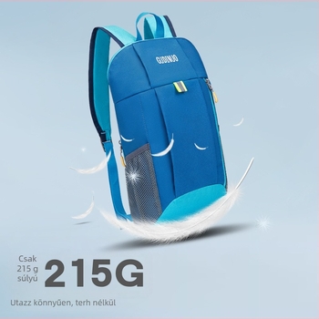 Uniszex nylon hátizsák légpárnás vállpántokkal, Gutino, kompatibilis 14 colos laptophoz, kapacitás 20 L alatt