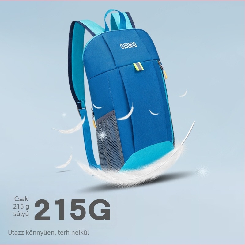 Uniszex nylon hátizsák légpárnás vállpántokkal, Gutino, kompatibilis 14 colos laptophoz, kapacitás 20 L alatt