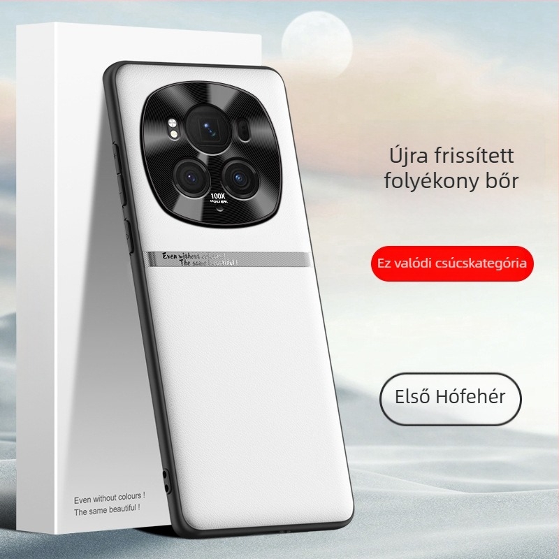 Honor Magic6Prohoz készült folyékony bőrtok, TPU teljes védelem, ütésálló, könnyű luxus