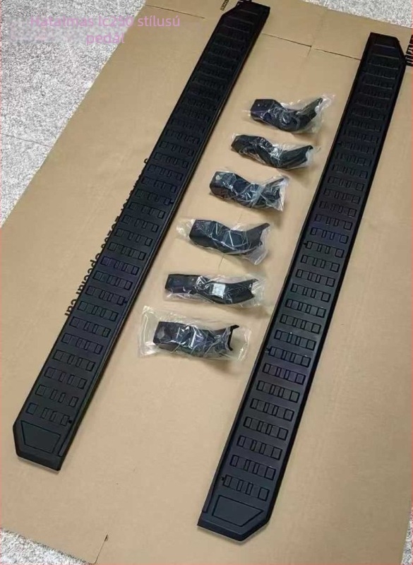 Rozsdamentes acél oldalsó lépcsők a Toyota Pradohoz, 2003-2009 és 2010-2022+ modellekhez, automata váltó.