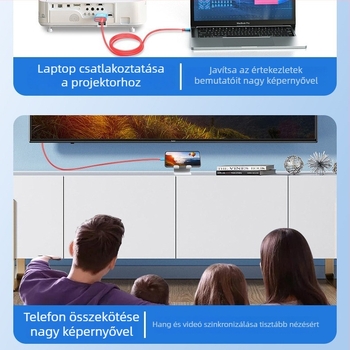 Switch/Nintendo Type-C HDMI adapter kábel, 4K30Hz, 16‑magos chip, pb-11-1