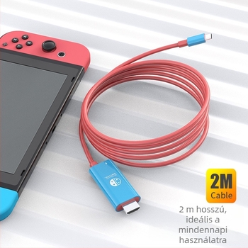 Switch/Nintendo Type-C HDMI adapter kábel, 4K30Hz, 16‑magos chip, pb-11-1