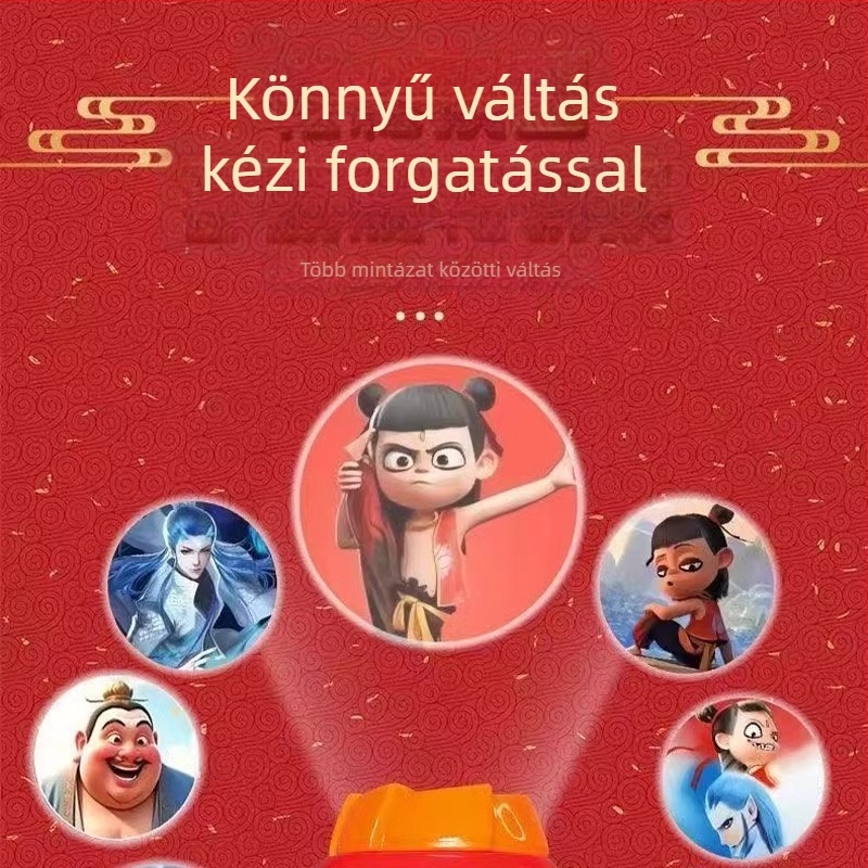 Gyerekeknek készült projektor-fényjáték csillagos ég projekcióval, műanyag oktató játék a szem- kéz koordináció fejlesztésére, 4–6 éveseknek