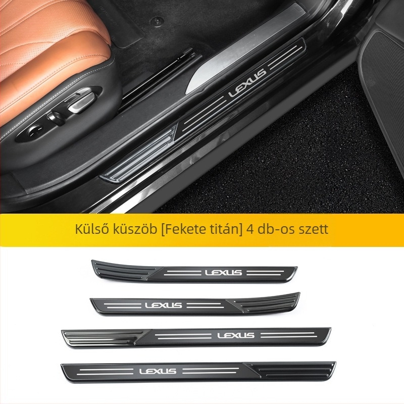 Lexus LS-hez ajtó küszöb díszítő sávok és üdvözlő pedálok (O'dell, rozsdamentes acél, testreszabható)