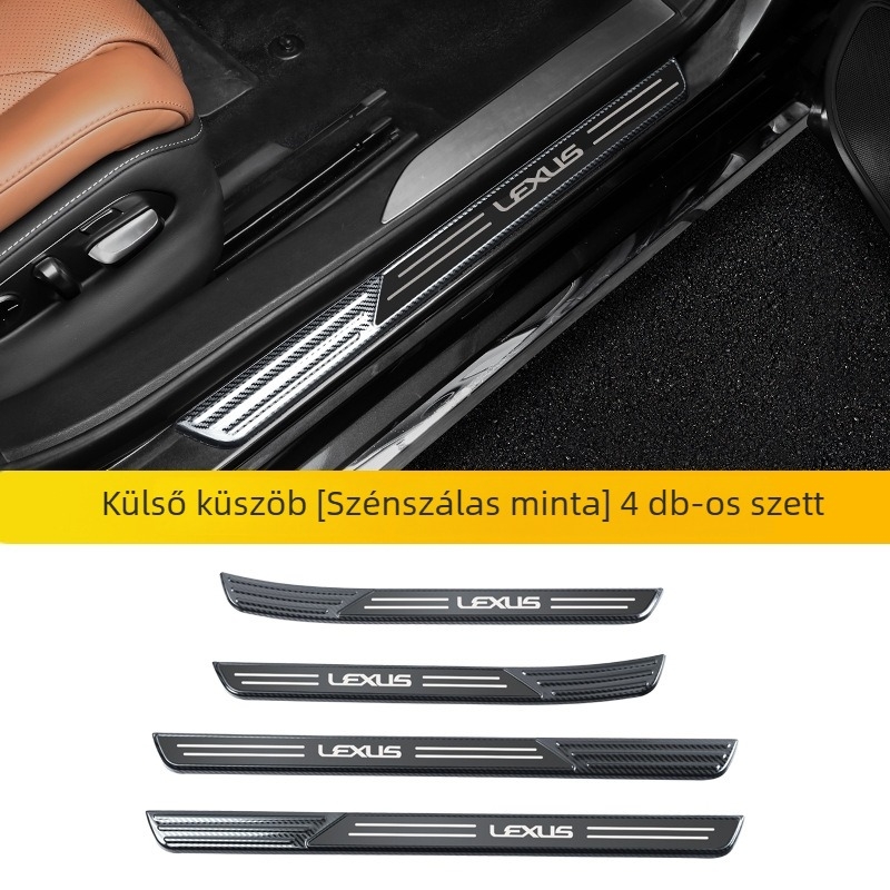 Lexus LS-hez ajtó küszöb díszítő sávok és üdvözlő pedálok (O'dell, rozsdamentes acél, testreszabható)