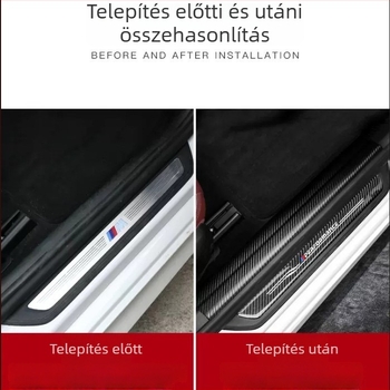 BMW ajtó küszöbvédő – valódi szénszálas megjelenés, karcolás- és kopásálló