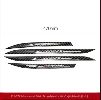 BMW ajtó küszöbvédő – valódi szénszálas megjelenés, karcolás- és kopásálló